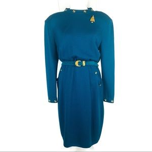 St. John Knit Midi Dress Women’s 12